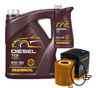 DENCKERMANN Filtro Olio MANNOL Diesel TDI 5W-30 6L Per BMW 3er Compact 316