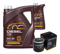 DENCKERMANN Filtro Olio MANNOL Diesel TDI 5W-30 6L Per Volvo V70 I 2.5