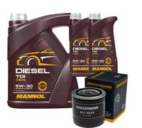 DENCKERMANN Filtro Olio MANNOL Diesel TDI 5W-30 7L Per VW Lupo 1.7 SDI