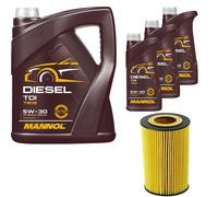 DENCKERMANN Filtro Olio MANNOL Diesel TDI 5W-30 8L Per Audi Allroad 2.5