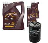 Denckermann Filtro Olio Mannol Elite 5W-40 7L Per BMW 3 Serie Cabriolet 325I