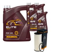 Denckermann Filtro Olio Mannol Elite 5W-40 9L Per Mercedes-Benz S-Class