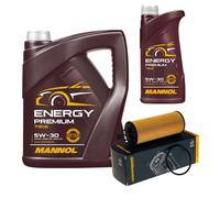 Denckermann Filtro Olio mannol Energy Premium 5W-30 6L per Jeep Wrangler III 3.6
