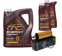 Denckermann Filtro Olio MANNOL Energy Premium 5W-30 7L per Jeep Wrangler III 3.6