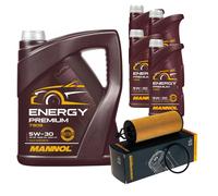 Denckermann Filtro Olio MANNOL Energy Premium 5W-30 9L per Jeep Wrangler III 3.6
