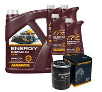 Denckermann Filtro Olio MANNOL Energy Premium 5W-30 9L per Kia Sorento I 2.5