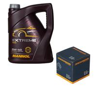 DENCKERMANN Filtro Olio MANNOL Extreme 5W-40 5L Per Peugeot 107 Citroën C1