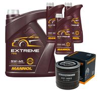 DENCKERMANN Filtro Olio MANNOL Extreme 5W-40 8L Per Ford Scorpio II 2.9I
