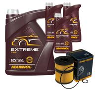 DENCKERMANN Filtro Olio MANNOL Extreme 5W-40 8L Per Opel Vectra C Caravan