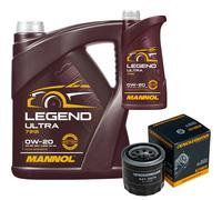 DENCKERMANN Filtro Olio MANNOL Legend Ultra 0W-20 6L Per Hyundai I10 1.2 MPI