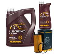 DENCKERMANN Filtro Olio MANNOL Legend Ultra 0W-20 6L Per Toyota Supra 2.0