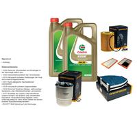 DENCKERMANN Inspektionspaket 10L CASTROL EDGE 5W-30 C3 per Mercedes-Benz