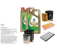 DENCKERMANN Inspektionspaket 10L CASTROL EDGE 5W-30 C3 per Mercedes-Benz