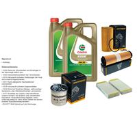 DENCKERMANN Inspektionspaket 10L CASTROL EDGE 5W-30 C3 per Mercedes-Benz