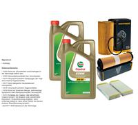 DENCKERMANN Inspektionspaket 10L CASTROL EDGE 5W-30 C3 per Mercedes-Benz