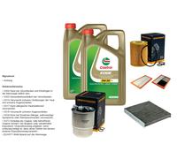 DENCKERMANN Inspektionspaket 10L CASTROL EDGE 5W-30 C3 per Mercedes-Benz