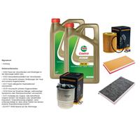 DENCKERMANN Inspektionspaket 10L CASTROL EDGE 5W-30 C3 per Mercedes-Benz