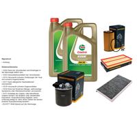 DENCKERMANN Inspektionspaket 10L CASTROL EDGE 5W-30 C3 per Mercedes-Benz