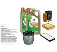 DENCKERMANN Inspektionspaket 10L CASTROL EDGE 5W-30 C3 per Mercedes-Benz