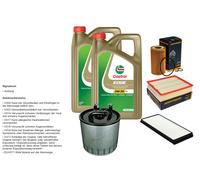 DENCKERMANN Inspektionspaket 10L CASTROL EDGE 5W-30 C3 per Mercedes-Benz
