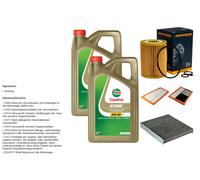 DENCKERMANN Inspektionspaket 10L CASTROL EDGE 5W-30 C3 per Mercedes-Benz