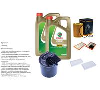 DENCKERMANN Inspektionspaket 10L CASTROL EDGE 5W-30 C3 per Mercedes-Benz