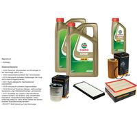 DENCKERMANN Inspektionspaket 11L CASTROL EDGE 5W-30 C3 per Mercedes-Benz