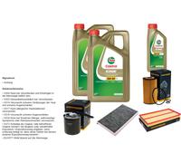 DENCKERMANN Inspektionspaket 11L CASTROL EDGE 5W-30 C3 per Mercedes-Benz