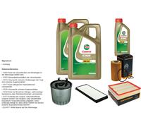DENCKERMANN Inspektionspaket 11L CASTROL EDGE 5W-30 C3 per Mercedes-Benz