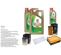 DENCKERMANN Inspektionspaket 11L CASTROL EDGE 5W-30 C3 per Mercedes-Benz