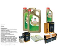 DENCKERMANN Inspektionspaket 11L CASTROL EDGE 5W-30 C3 per Mercedes-Benz