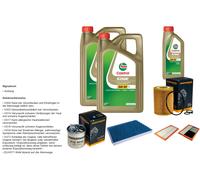 DENCKERMANN Inspektionspaket 11L CASTROL EDGE 5W-30 C3 per Mercedes-Benz