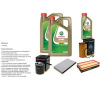 DENCKERMANN Inspektionspaket 11L CASTROL EDGE 5W-30 C3 per Mercedes-Benz