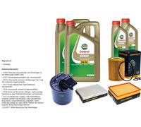 DENCKERMANN Inspektionspaket 12L CASTROL EDGE 5W-30 C3 per Mercedes-Benz