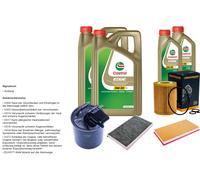 DENCKERMANN Inspektionspaket 12L CASTROL EDGE 5W-30 C3 per Mercedes-Benz