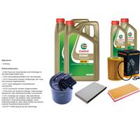 DENCKERMANN Inspektionspaket 12L CASTROL EDGE 5W-30 C3 per Mercedes-Benz