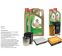 DENCKERMANN Inspektionspaket 12L CASTROL EDGE 5W-30 C3 per Mercedes-Benz
