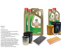 DENCKERMANN Inspektionspaket 12L CASTROL EDGE 5W-30 C3 per Mercedes-Benz