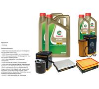 DENCKERMANN Inspektionspaket 12L CASTROL EDGE 5W-30 C3 per Mercedes-Benz