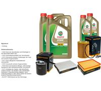DENCKERMANN Inspektionspaket 12L CASTROL EDGE 5W-30 C3 per Mercedes-Benz