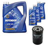 Denckermann Olio MANNOL Defender 10W-40 8L per Nissan Note 1.4 Micra II 1.0i