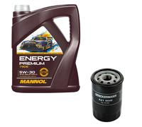 Denckermann Olio MANNOL Energy Premium 5W-30 5L per Nissan Note 1.4 Micra II