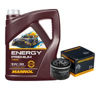 Denckermann Olio MANNOL Energy Premium 5W-30 5L per Smart Fortwo Cabrio 1.0
