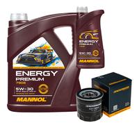 Denckermann Olio MANNOL Energy Premium 5W-30 6L per Dacia Duster Lodgy 1.5