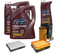 DENCKERMANN Pacchetto di ispezione 11L MANNOL Ceramic 5W-40 per Mercedes-Benz