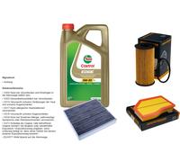 DENCKERMANN Pacchetto di ispezione 5L CASTROL EDGE 5W-30 C3 per Mercedes-Benz