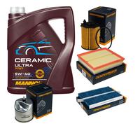 DENCKERMANN Pacchetto di ispezione 5L MANNOL Ceramica 5W-40 per Citröen Berlingo