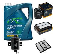 DENCKERMANN Pacchetto di ispezione 5L MANNOL Molibden Ultra 5W-30 per Toyota