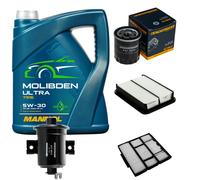 DENCKERMANN Pacchetto di ispezione 5L MANNOL Molibden Ultra 5W-30 per Toyota