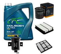 DENCKERMANN Pacchetto di ispezione 5L MANNOL Molibden Ultra 5W-30 per Toyota